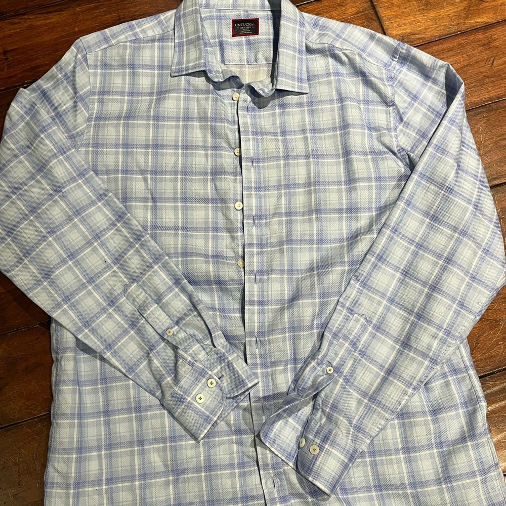 Men’s untuckit dress shirt slim XXL